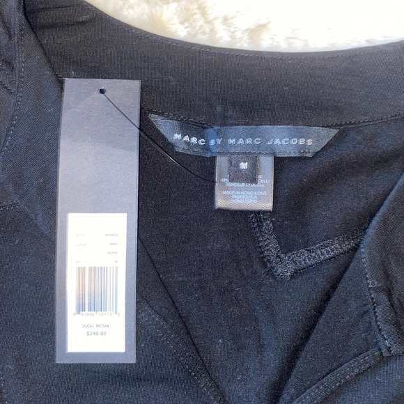 Marc by Marc Jacobs NEW WITH TAGS black novelty top size M - Picture 4 of 4